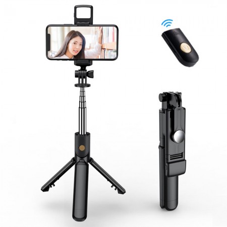 Meidong Selfie Stick Tripod, Extendable Bluetooth Selfie Stick with Wireless Remote, Compatible with iPhone 11/11 pro/X/8/8P/7/7P/6s/6, Samsung Galaxy S20/S10/S9/S8/S7/Note 10/9/8, Google and More